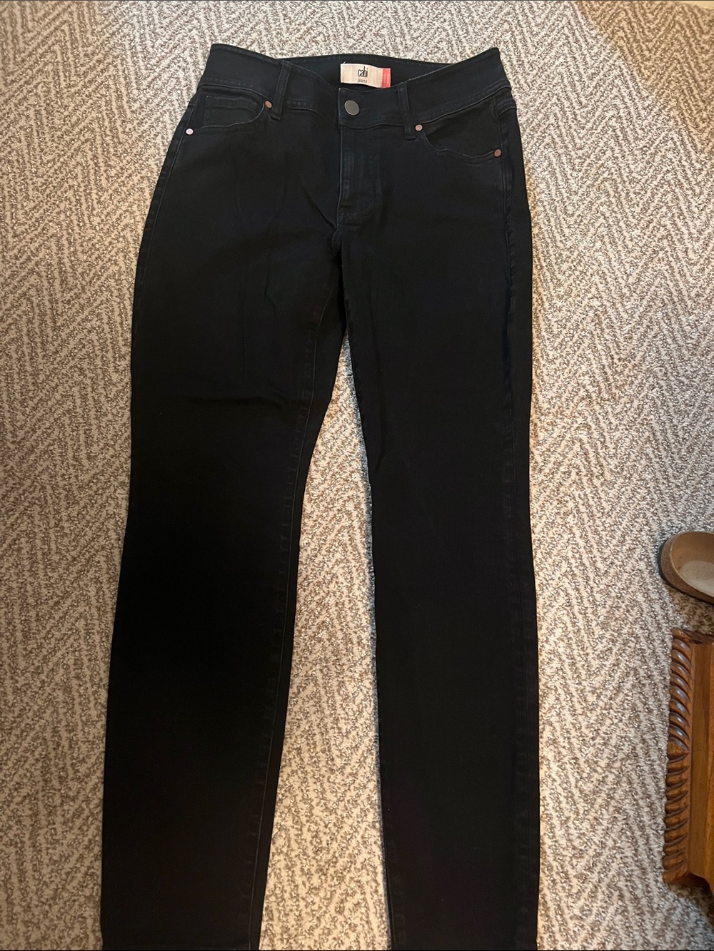 CAbi Black High-Rise Skinny Jeans